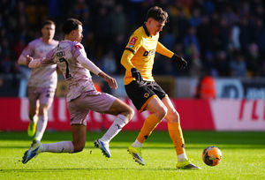 Action from Wolves' clash with Shrewsbury Town