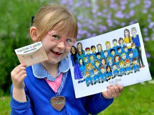 Supporting image for story: Schoolgirl draws end-of-year picture after photo is cancelled - and raises money for charity