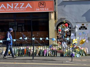 Supporting image for story: Ribbons tied along Brownhills High Street as community 'goes blue' for baby Ciaran