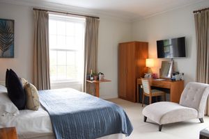 One of the rooms at Fishmore Hall