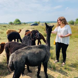 Ironbridge resident Nicola Lowery visited the farm