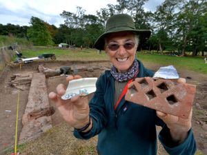 Supporting image for story: 200-year-old 'secret garden' unearthed during dig at Attingham Park