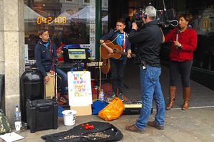Supporting image for story: Teenagers' marathon at Shrewsbury's Big Busk raises £4,000 for charity