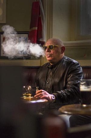 Shaun Ryder during the shoot   Photo: Will Hickie