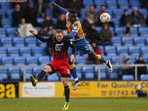 Supporting image for story: Aristote Nsiala eager to cap great week off with Shrewsbury Town win