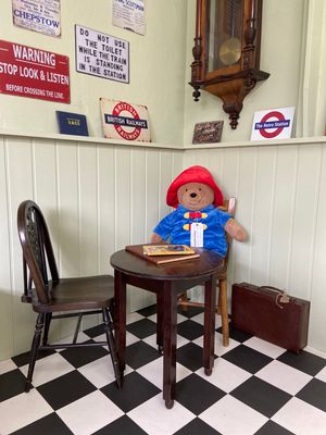 The Waiting Room coffee bar at The Retro Station, Leominster, where you can have a sit down, hot dtinks and buy vintage train memorabilia.