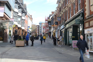 A view up Pride Hill.