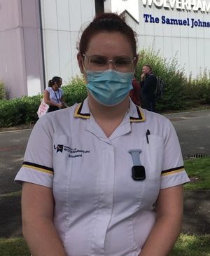 Student midwife Ellie-Mae Parker is encouraging fellow students to get vaccinated against Covid