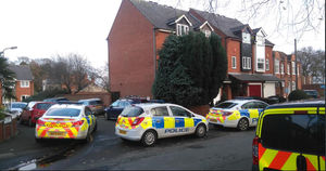 Emergency services at the scene in Bilston