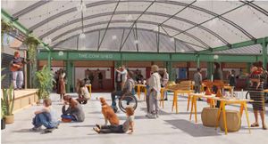 The proposal seeks permission to replace the existing canopy roof with a new fabric cover and new gutters to be installed. The existing structure will be retained, painted and refurbished where necessary.