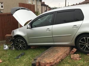 Supporting image for story: Driver disappears as car smashes into Dudley wall