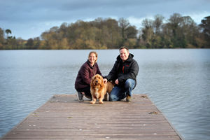 Debbie and Dean Watson with their dog Henry