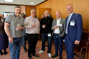 Sponsors enjoying the conversation