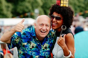 Crowds at Let's Rock Shrewsbury 2019