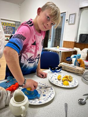 A youngster at Hinstock Youth Club.