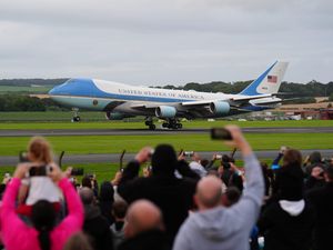Supporting image for story: US President Donald Trump arrives in Scotland