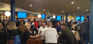Plenty of people attended the opening night event at the pub