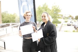 Hannah Linnett-Allen, left, who is studying music at Telford College, has also passed her GCSEs. She said: “I found my maths teacher to be really supportive and I’m hoping to go to Staffordshire University in the future.” Parris Dorrell, right, a former HLC student, is ‘thrilled’ to have passed her GCSEs in English and maths, studied alongside her health and social care qualification. “I’ve met so many new friends through my time here at Telford College. I’m really proud to have achieved my GCSE results.”