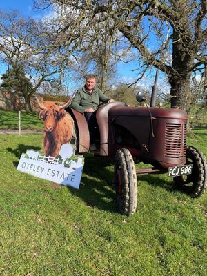 Tractor Run Organiser, Henry Cureton at the Oteley Estate