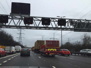 Supporting image for story: Severe delays on M6 after collision between two lorries