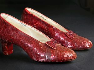 Supporting image for story: Stolen ruby slippers from The Wizard of Oz auctioned for record amount