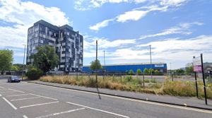 The Kaizer (formerly Intersection House) in Birmingham Road, West Bromwich. The empty former car park next to the landmark building could soon be home to a new retail park. Pic: Google Maps. Permission for reuse for all LDRS partners.