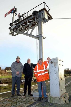 New signalling went up on the Oswestry line last year
