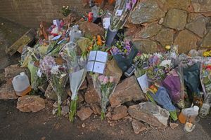 Messages from loved ones have been left at the fatal crash scene