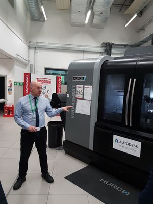 Principal technician Iain Lyall talks to guests