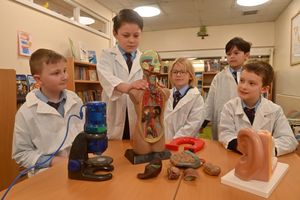 Science Ambassadors: Keiran 9, Hughie 8, Georgina 7, Andre 9 and Jack 7.