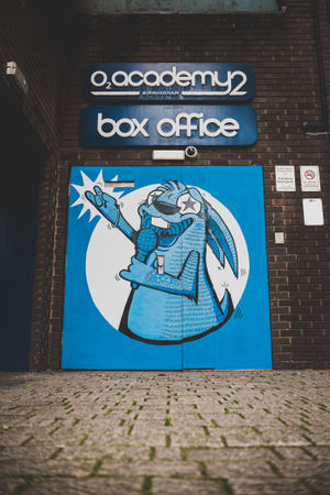 New artwork at Birmingham's O2 Institute and Academy created by local artist Roots