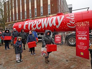 Supporting image for story: It's beginning to feel a bit like Christmas as Freeway Cola Truck parks up in Wolverhampton