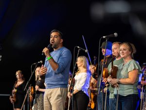 Supporting image for story: Humza Yousaf visits popular Highland music festival with family