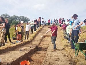 Supporting image for story: Small park around remnants of castle at Shropshire county house planned