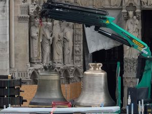 Supporting image for story: Bells returning to Notre Dame Cathedral in Paris following devastating fire