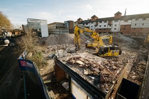 The Midlands Engine provided enablement funding for the demolition of Shrewsbury's Riverside Shopping Centre