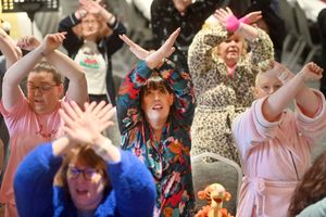 In the middle is Joanna Millard (Organiser), dancing next to: Vicki Watson and Nicky Priest.