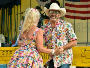 Supporting image for story: Country meets the countryside at village music festival - in photos