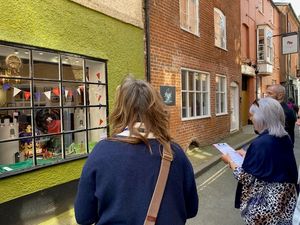 Supporting image for story: Ludlow is a glass act when it comes to coronation window displays