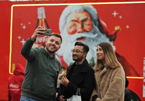 Last year the Coca-Cola truck made an impromptu stop at Merry Hill with the Coca-Cola truck