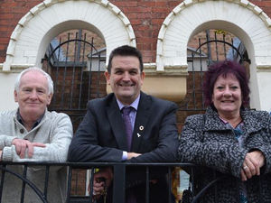 Derek White, Paul Watling and Janice Jones