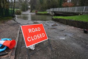 Green Road, Birmingham closed due to flood water. Almost 100 areas have been warned to expect flooding as downpours continue, with no sign of a prolonged dry spell for at least a week