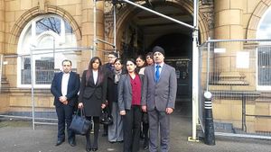 Aunt Gurpal Bhogal behind, front, parents Kulvinder and Jaspal