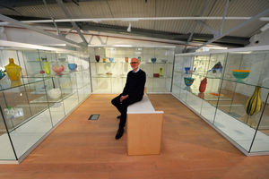 Museum director Ollie Buckley, at Stourbridge Glass Museum, Wordsley.