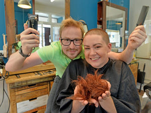 Supporting image for story: Head shave in support of research into rare illness