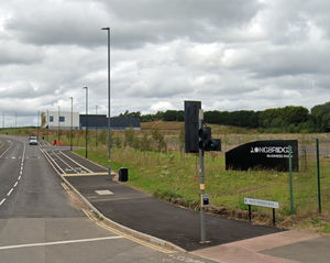 The junction of West Works Way, Longbridge, where the blaze took place