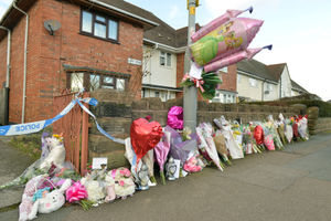 Flowers and tributes for Jasmine