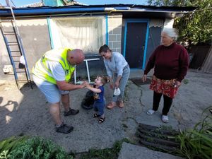 Gary meets a grateful Ukranian family