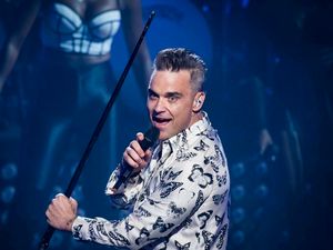 Supporting image for story: Black Eyed Peas among guests at Robbie Williams’ BST headlining slot