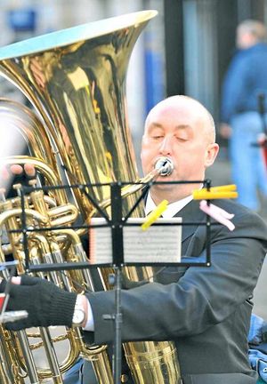 Phil Tyler plays a festive tune